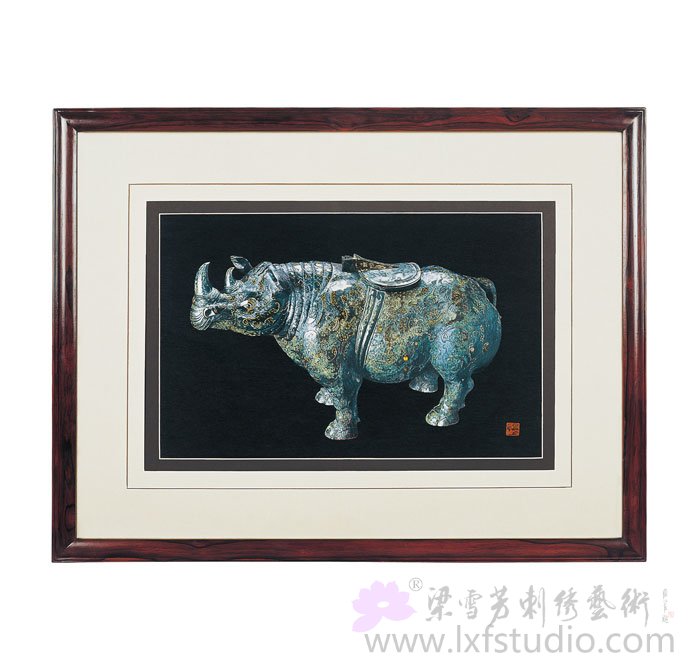 节日刺绣礼品-青铜器 犀牛