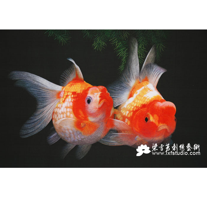 节日刺绣礼品-《金鱼》 节日刺绣礼品-《金鱼》